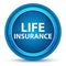 Life Insurance Eyeball Blue Round Button