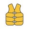 Life jacket color icon