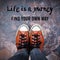 Life is a journey, Find your own way, Quotation