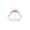 Life journey line icon