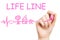 Life line, pink marker