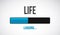 Life loading bar illustration design