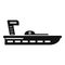 Life rescue boat icon simple vector. Sea lifeboat