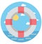 Life Ring Illustration Color Vector Isolated Icon easy editable and special use for Leisure,Travel and Tour