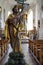 life-size biblical figure in a church