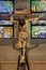 Life size wooden crucifix at the Manila Cathedral, Philippines