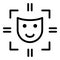Life skill mask icon, outline style