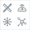 life skills line icons. linear set. quality vector line set such as categories, skills, brain