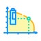 life span battery color icon vector illustration