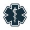 Life star medical snake icon