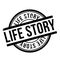 Life Story rubber stamp