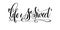 Life is sweet hand lettering inscription