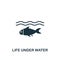 Life Under Water icon. Creative element design from community icons collection. Pixel perfect Life Under Water icon for web design