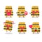 Life vest cartoon character with love cute emoticon