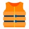 Life vest vector icon flat isolated