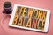 Life work balance word abstract in letterpress wood type