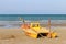 Lifeboat at the beach, Italy, Riccione