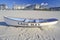 Lifeboat on Beach in the morning, Cape May, NJ