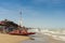 Lifeboat on the beach at Silvi Marina Italy