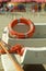 The lifeboat with life belt (buoy ring)