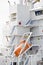 Lifeboat modern on cargo ship