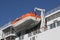 Lifeboat on a modern ferryboat