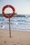 Lifebuoy on a beach