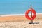 Lifebuoy on a beach