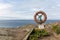 Lifebuoy on the coast of Yeu Island Vendee, France