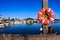 Lifebuoy at the end of pier