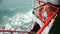 Lifebuoy on ferry, sea travel