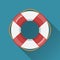 Lifebuoy flat icon
