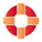 Lifebuoy flat icon. Life ring color icons in trendy flat style. Lifesaver gradient style design, designed for web and