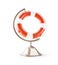 Lifebuoy globe 3d Illustrations