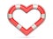 Lifebuoy heart shaped 3D