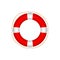 Lifebuoy Icon Isolated on White Background. Realistic Style