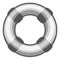 Lifebuoy icon. Nautical safety wheel. Marine lifesaver ring