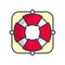 Lifebuoy icon vector design templates simple and modern