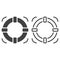 Lifebuoy line icon, help outline and solid vector sign, linear