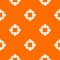 Lifebuoy pattern vector orange