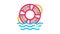 lifebuoy rescue tool Icon Animation