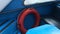 Lifebuoy ring on a boat or ship