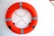 Lifebuoy ring onboard the ship, a close up