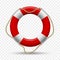 Lifebuoy on transparent