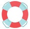 A lifebuoy, vector or color illustration