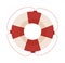 Lifebuoy vector icon illustration.