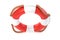 Lifebuoy water safety top view 3D render