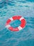Lifebuoy on water surface