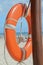 Lifeguard beach rescue equipment orange lifebuoy