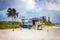 Lifeguard cabin Hollywood Beach in Florida